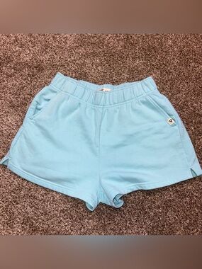Liv Outdoor Light Blue Fleece Lounge Shorts Medium